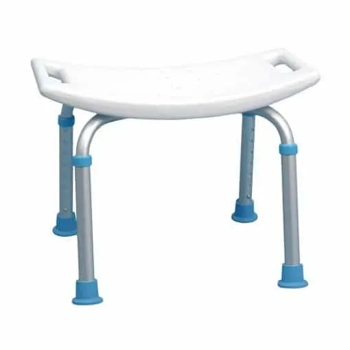 AquaSense Adjustable Bath Chair without Backrest Divine Mobility | Home Healthcare Store