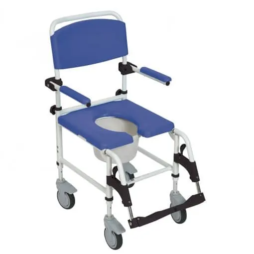 Drive Medical Aluminum Rehab Shower Commode Chair NRS185007 Divine Mobility | Home Healthcare Store