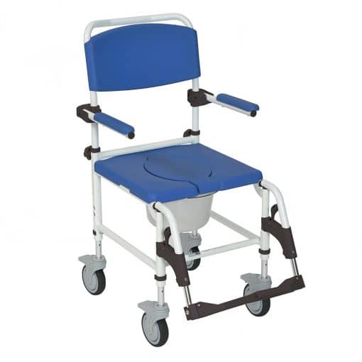 Drive Medical Aluminum Rehab Shower Commode Chair NRS185007 Divine Mobility | Home Healthcare Store