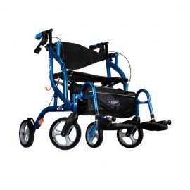 Airgo Fusion Rollator & Transport Chair 2 in 1 Divine Mobility | Home Healthcare Store
