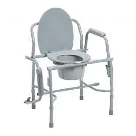 Drive Medical Deluxe Steel Drop-Arm Commode 11125KD-1 Divine Mobility | Home Healthcare Store