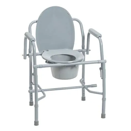 Drive Medical Deluxe Steel Drop-Arm Commode 11125KD-1 Divine Mobility | Home Healthcare Store