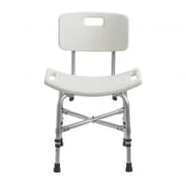 Shower Chair with Back and Removable Padded Arms