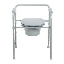 Drive Medical Folding Steel Commode RTL11158KDR Divine Mobility | Home Healthcare Store