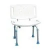 AquaSense Adjustable Bath Chair with Backrest Divine Mobility | Home Healthcare Store