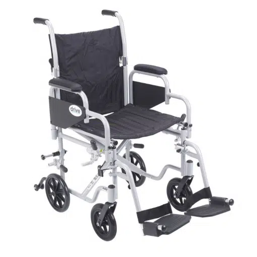 Drive Poly-Fly High Strength Transport Chair TR18 Divine Mobility | Home Healthcare Store