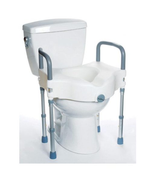 Raised Toilet Seat with Height Adjustable Legs MHRTSL Divine Mobility | Home Healthcare Store