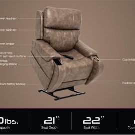 Pride VivaLift Atlas Plus Lift Chair PLR2985M Divine Mobility | Home Healthcare Store